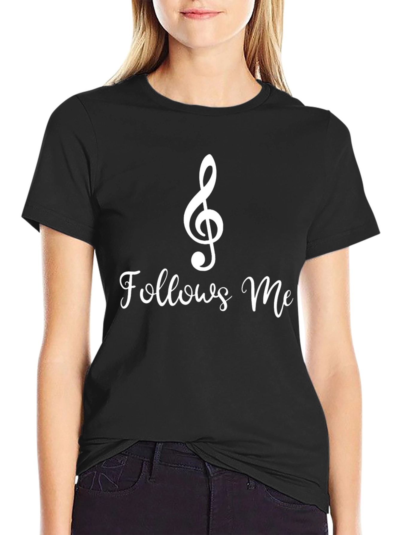 Music Follows Me - Black T-Shirt
