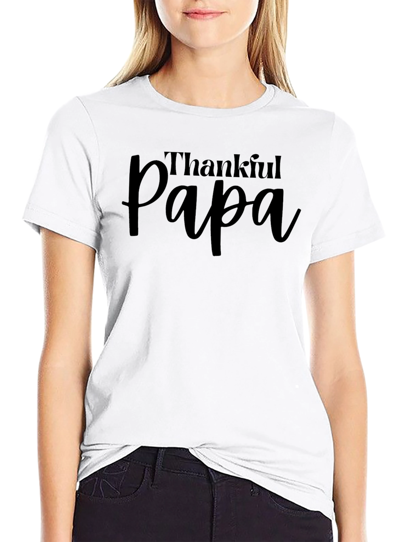 Thankful Papa T-Shirt - Stylish Dad Apparel