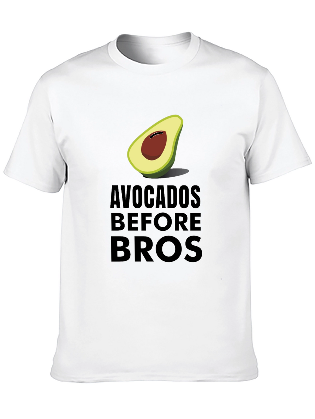 Avocados Before Bros Funny Graphic Tee