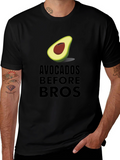 Avocados Before Bros Funny Graphic Tee
