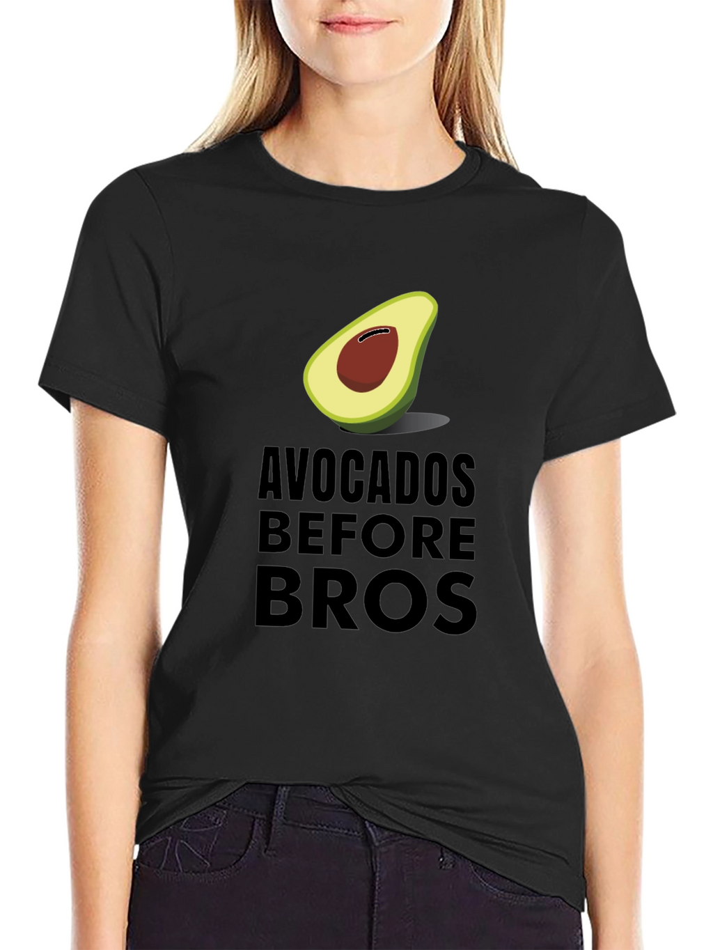 Avocados Before Bros Funny Graphic Tee