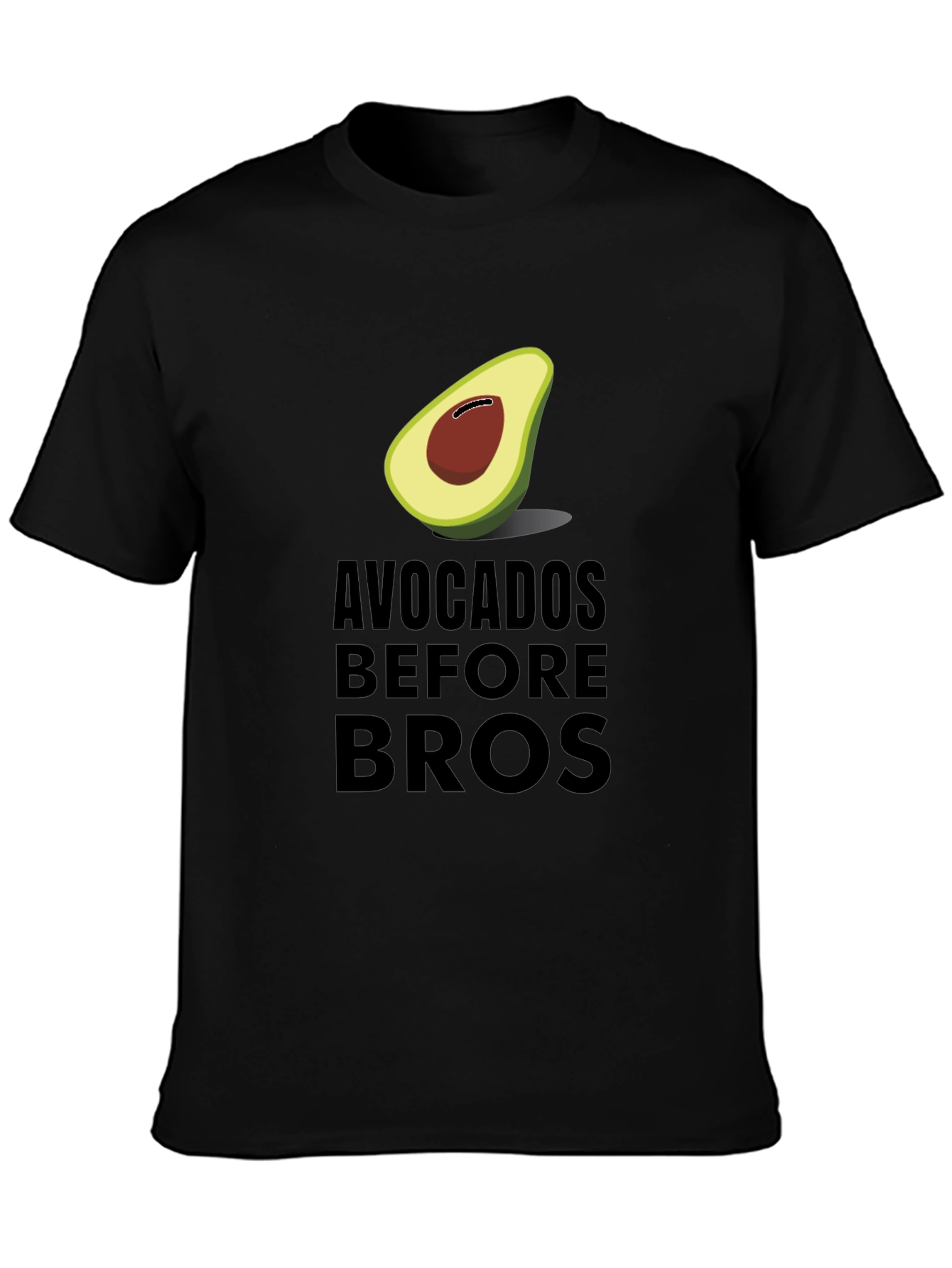 Avocados Before Bros Funny Graphic Tee