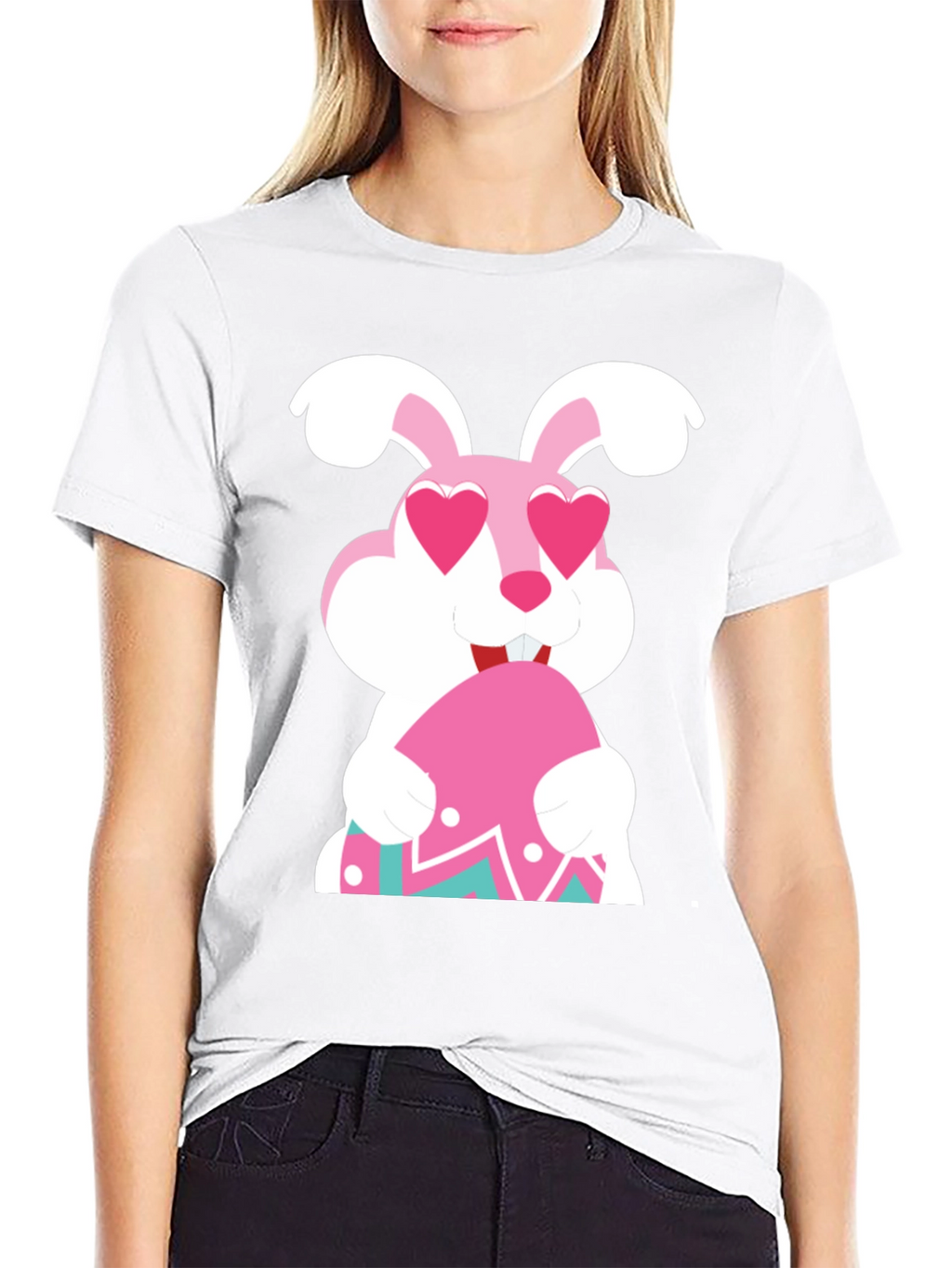 Easter Bunny Heart Eyes T-Shirt
