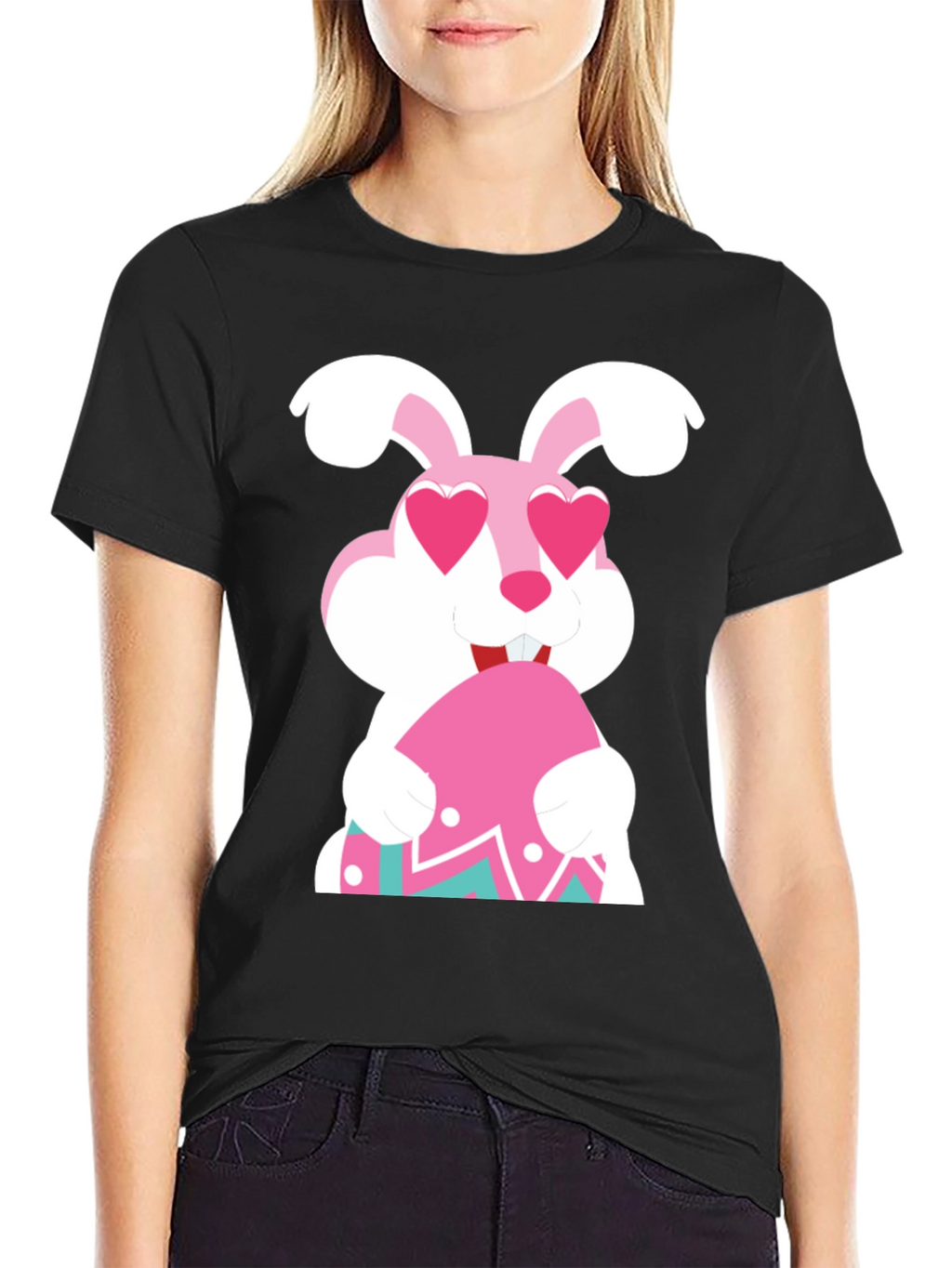 Easter Bunny Heart Eyes T-Shirt