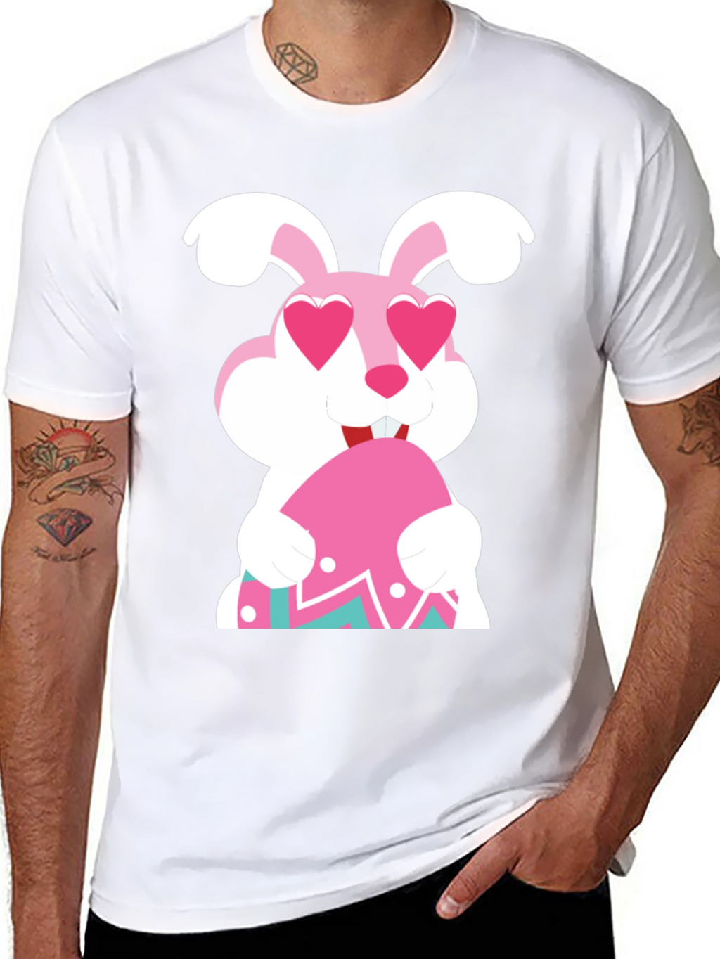 Easter Bunny Heart Eyes T-Shirt