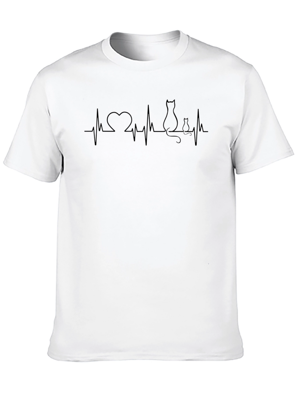 Heartbeat Cat Lover T-Shirt