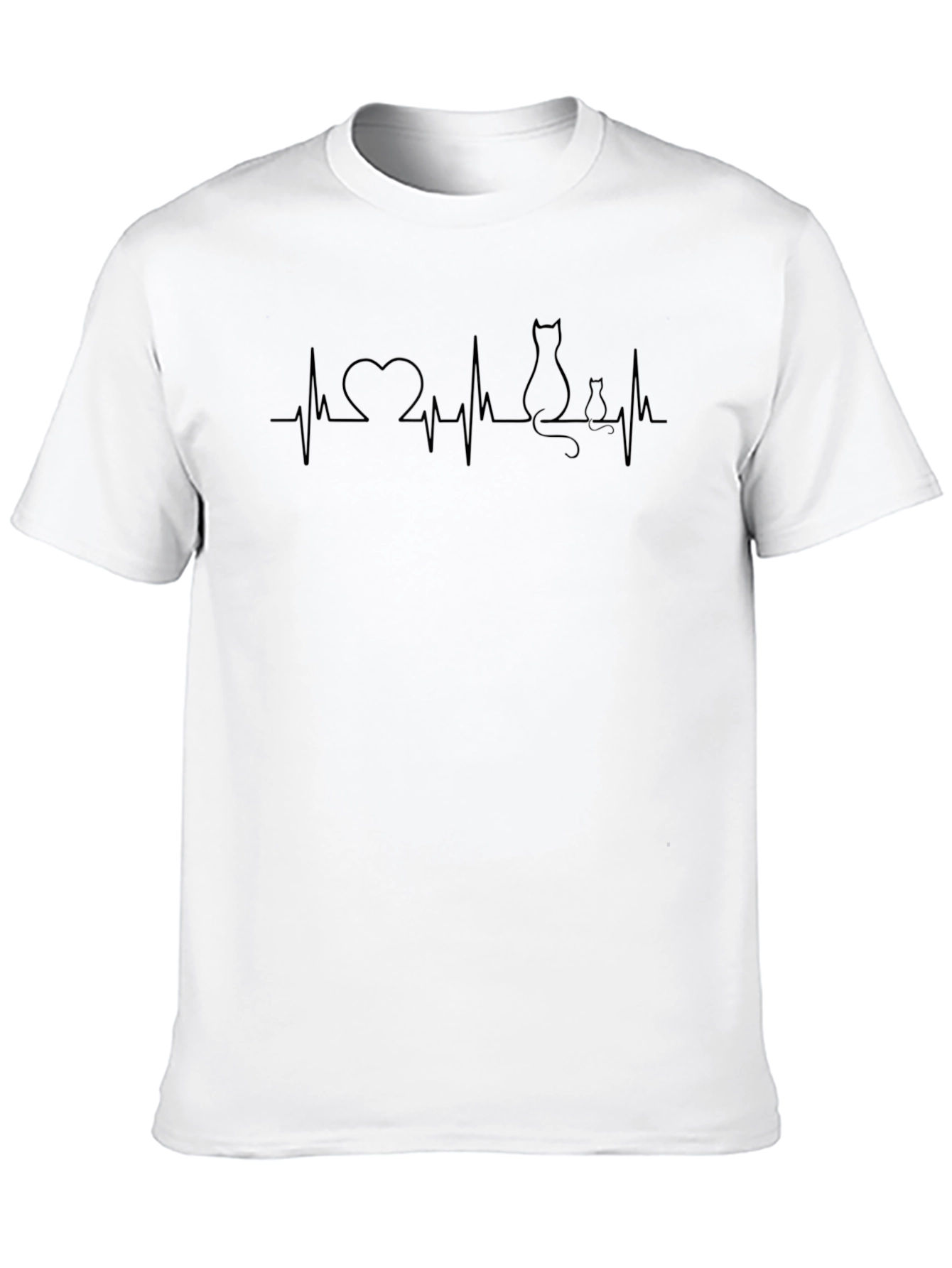 Heartbeat Cat Lover T-Shirt