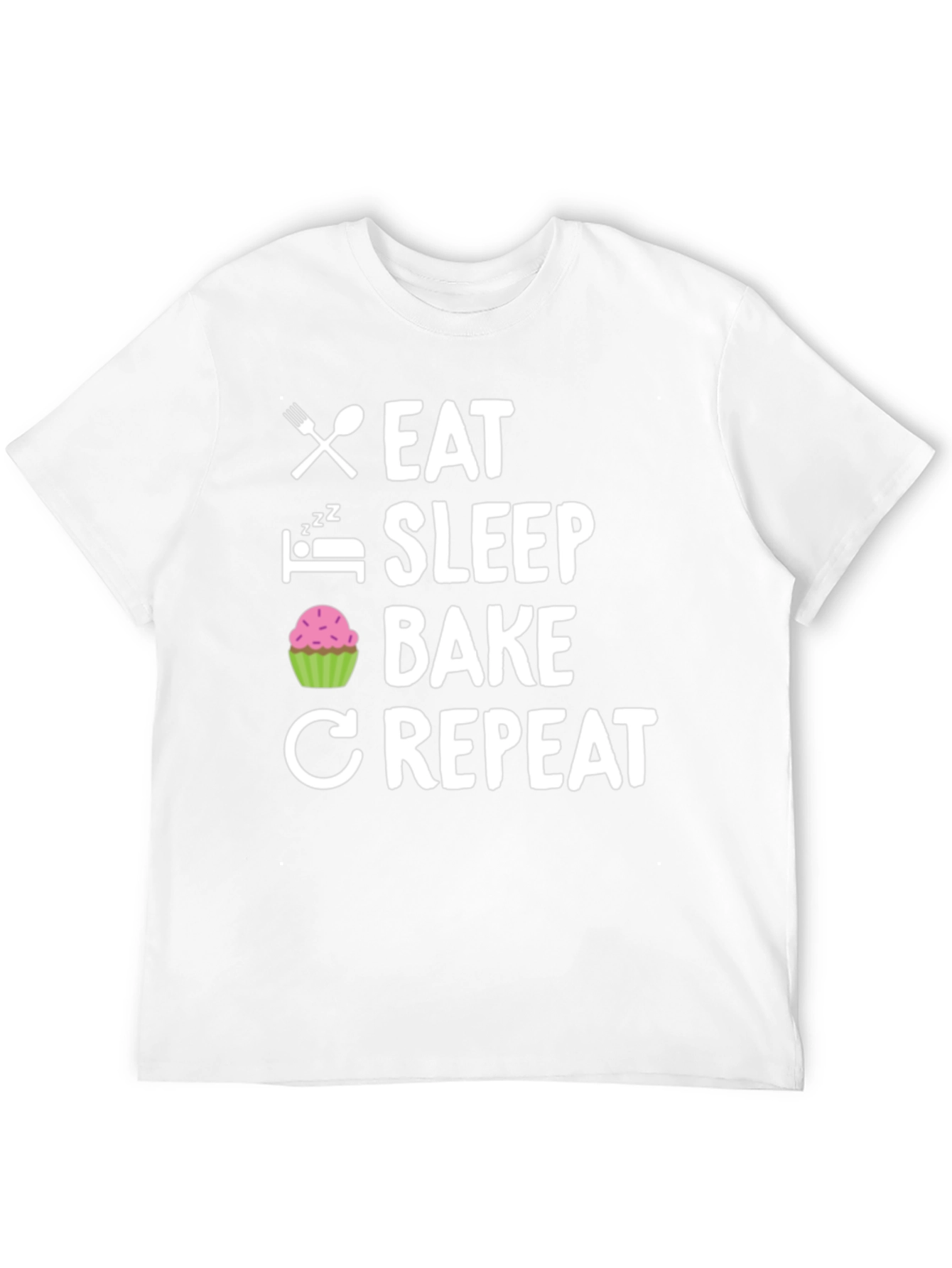 Eat Sleep Bake Repeat Graphic Tee