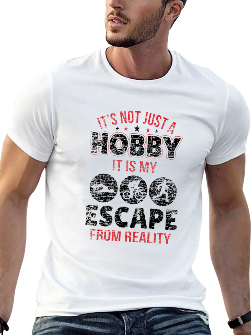 Triathlon Escape T-Shirt: Hobby Sport and Lifestyle