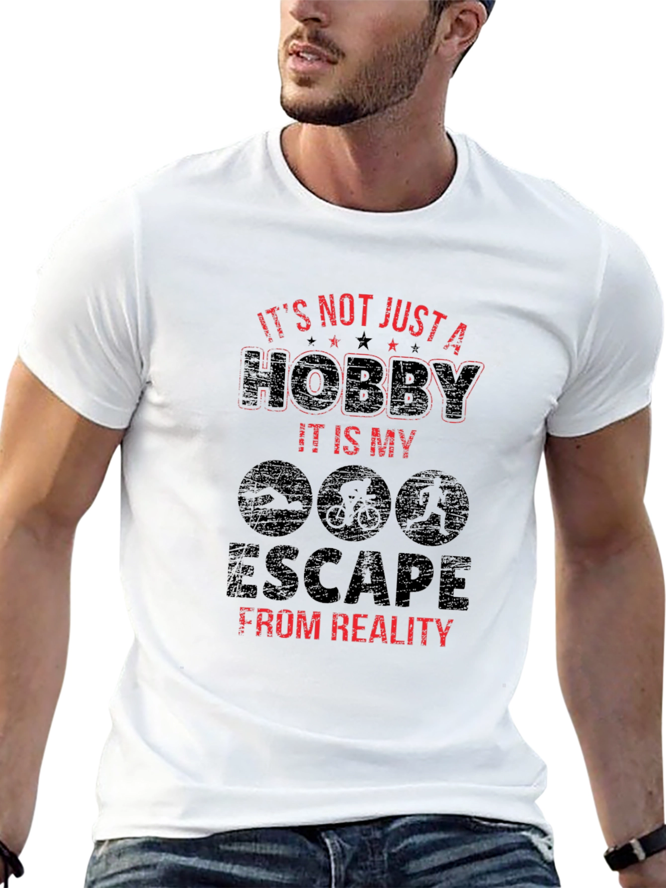 Triathlon Escape T-Shirt: Hobby Sport and Lifestyle