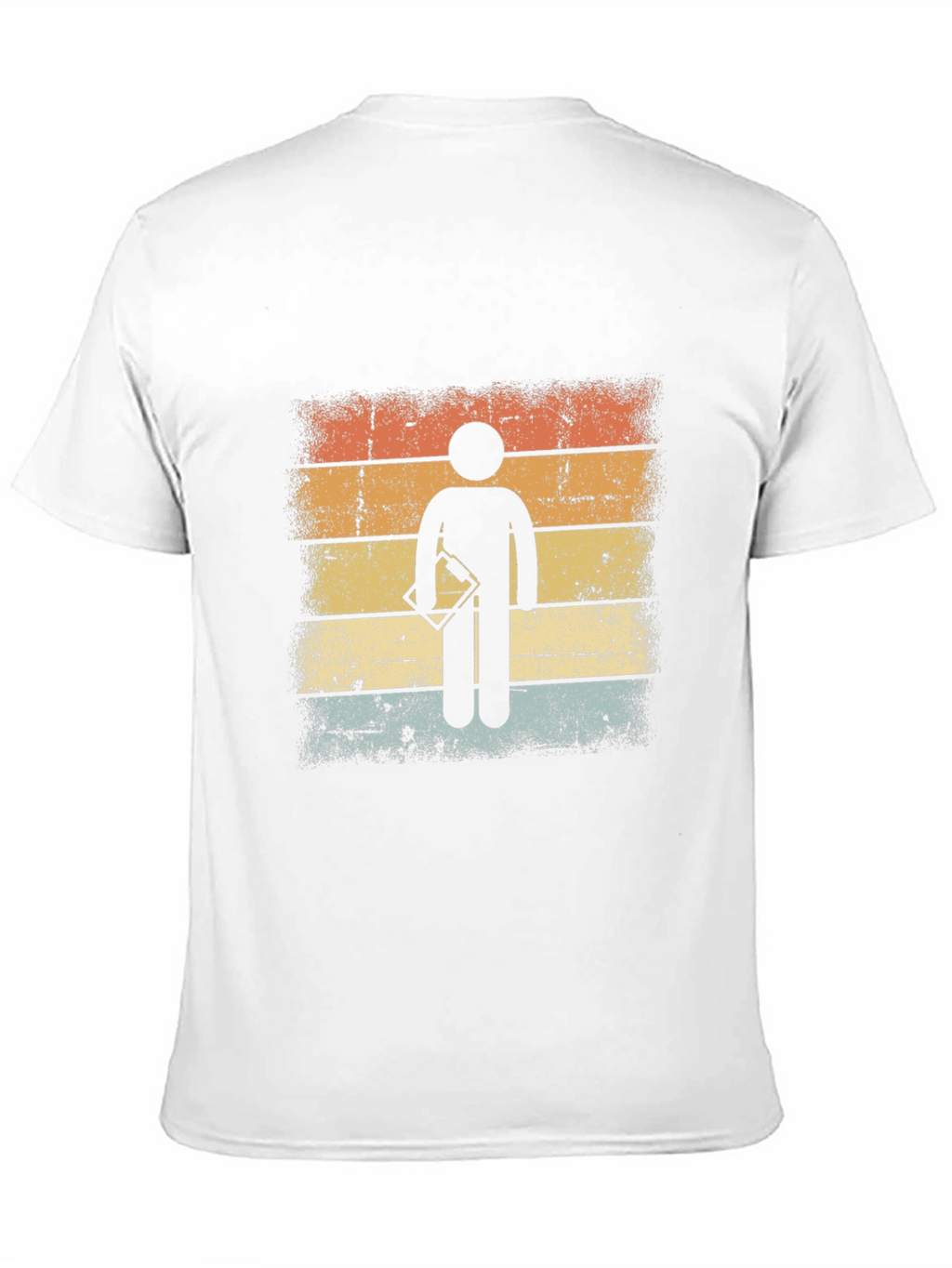 Retro Surveyor Stick Figure Graphic T-Shirt
