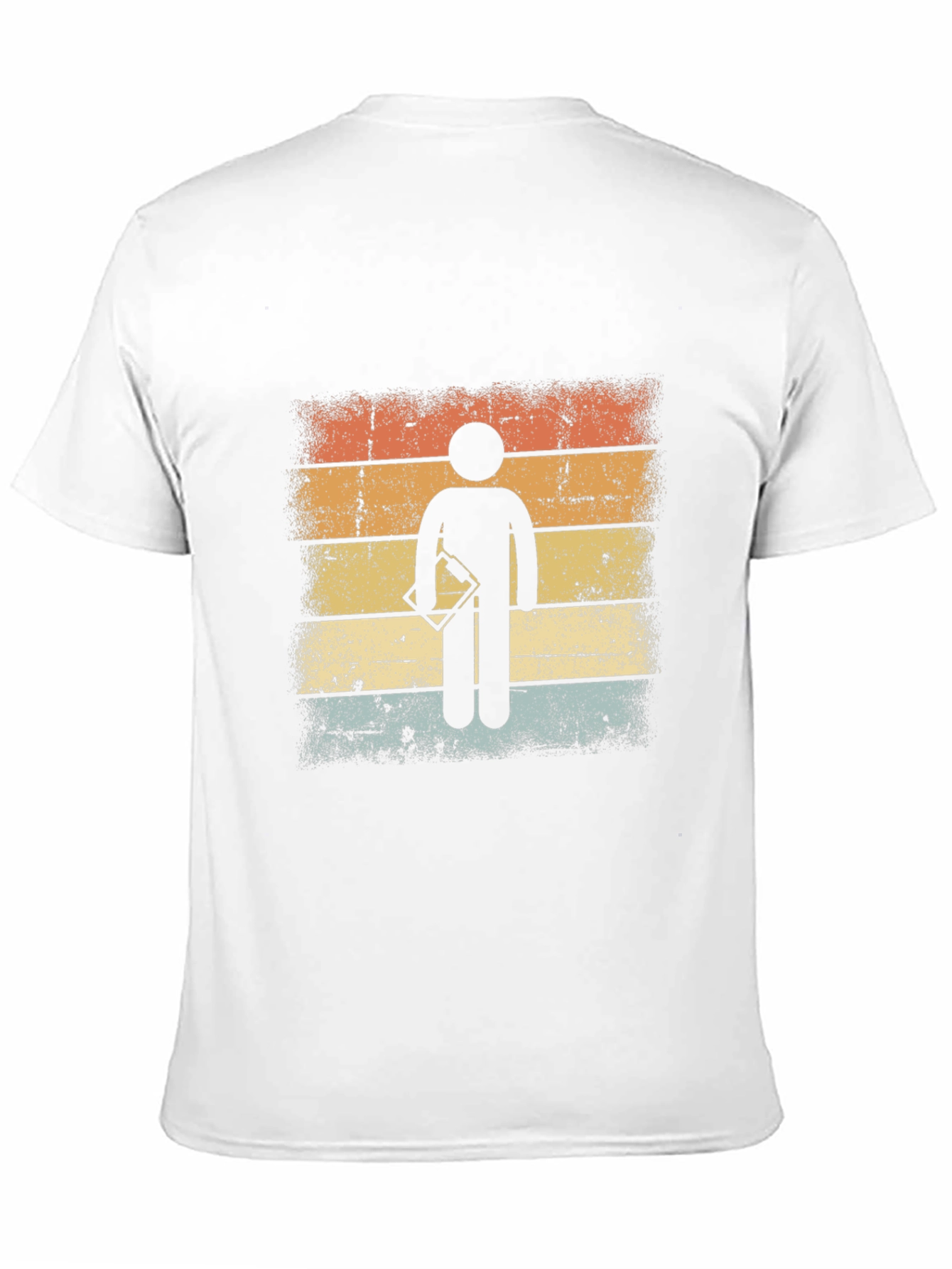 Retro Surveyor Stick Figure Graphic T-Shirt