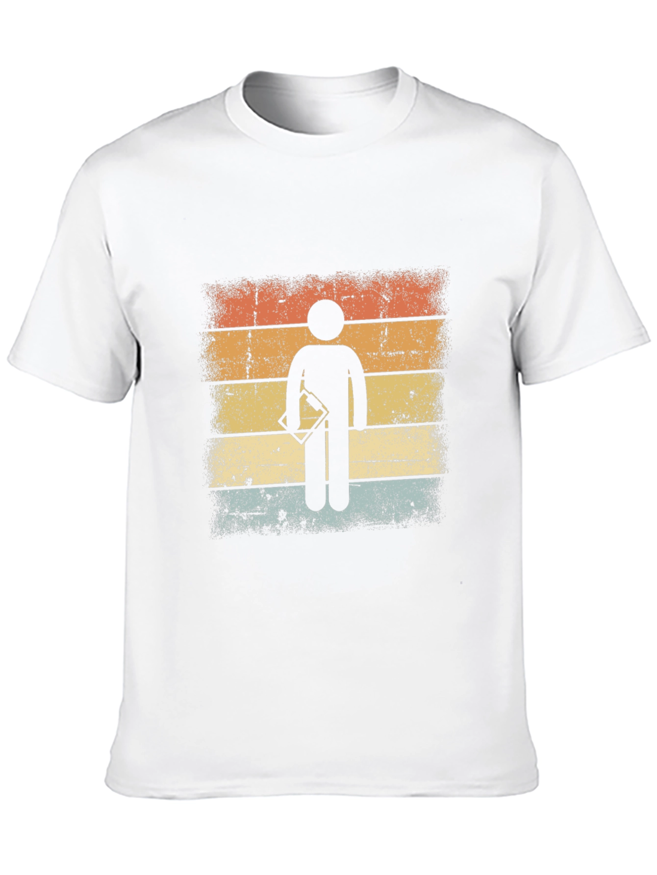 Retro Surveyor Stick Figure Graphic T-Shirt