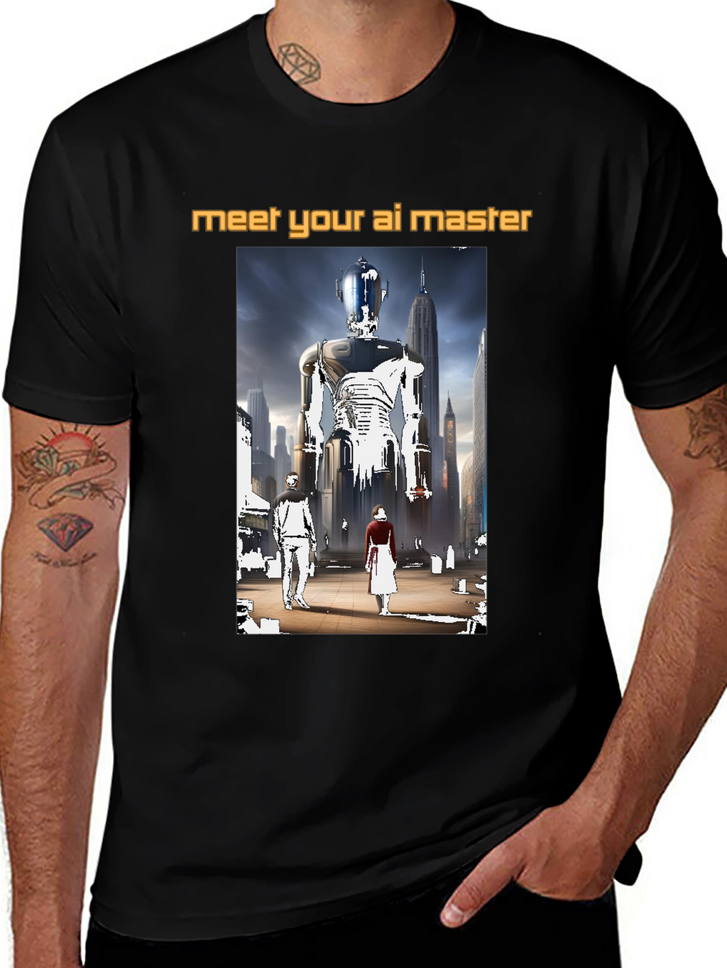 AI Master Graphic Tee - Future is Now!