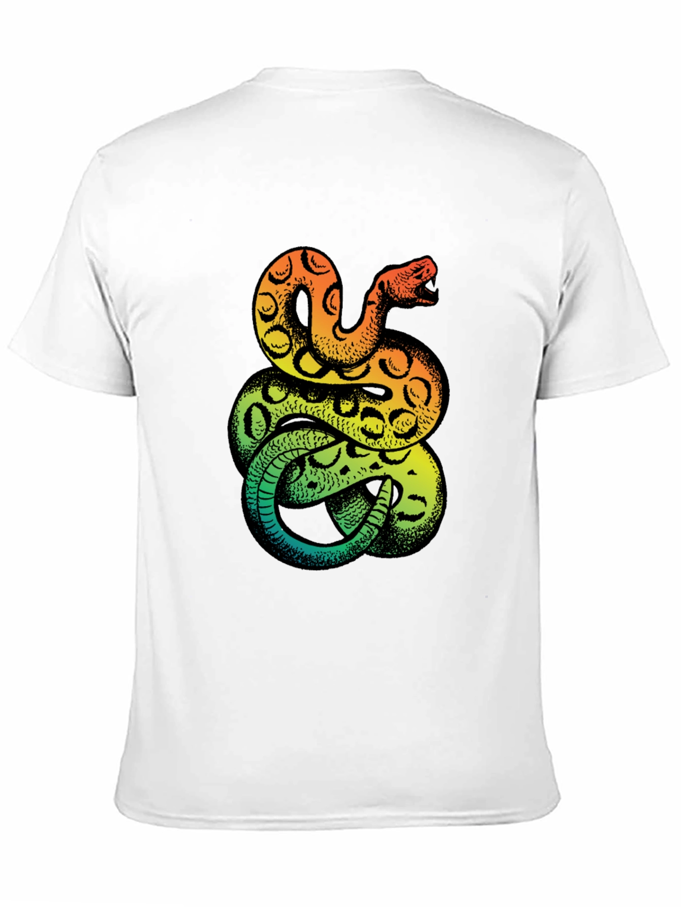 Snake Print T-Shirt - Bold Graphic Tee