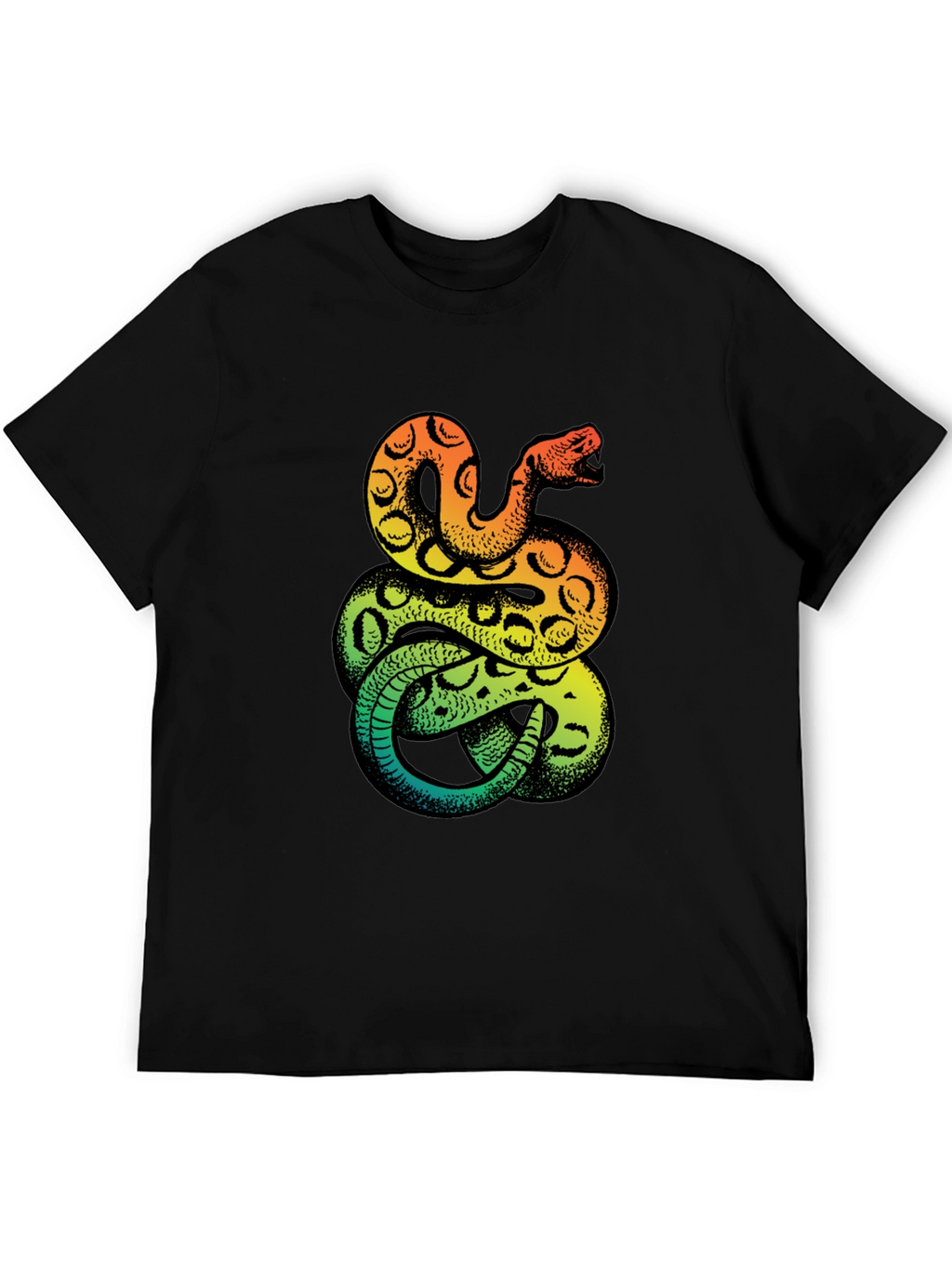 Snake Print T-Shirt - Bold Graphic Tee