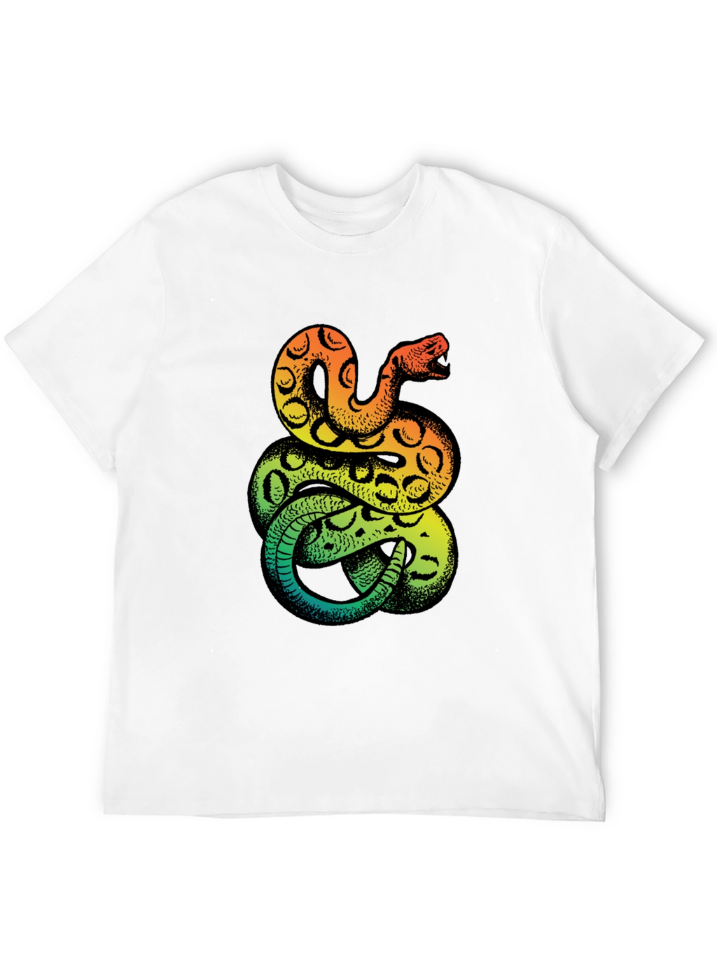 Snake Print T-Shirt - Bold Graphic Tee