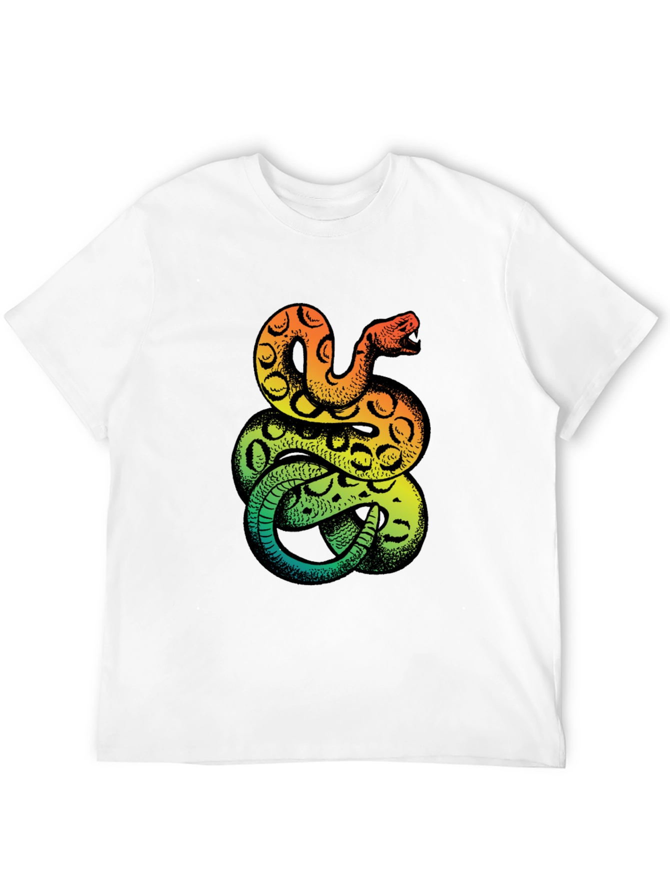 Snake Print T-Shirt - Bold Graphic Tee