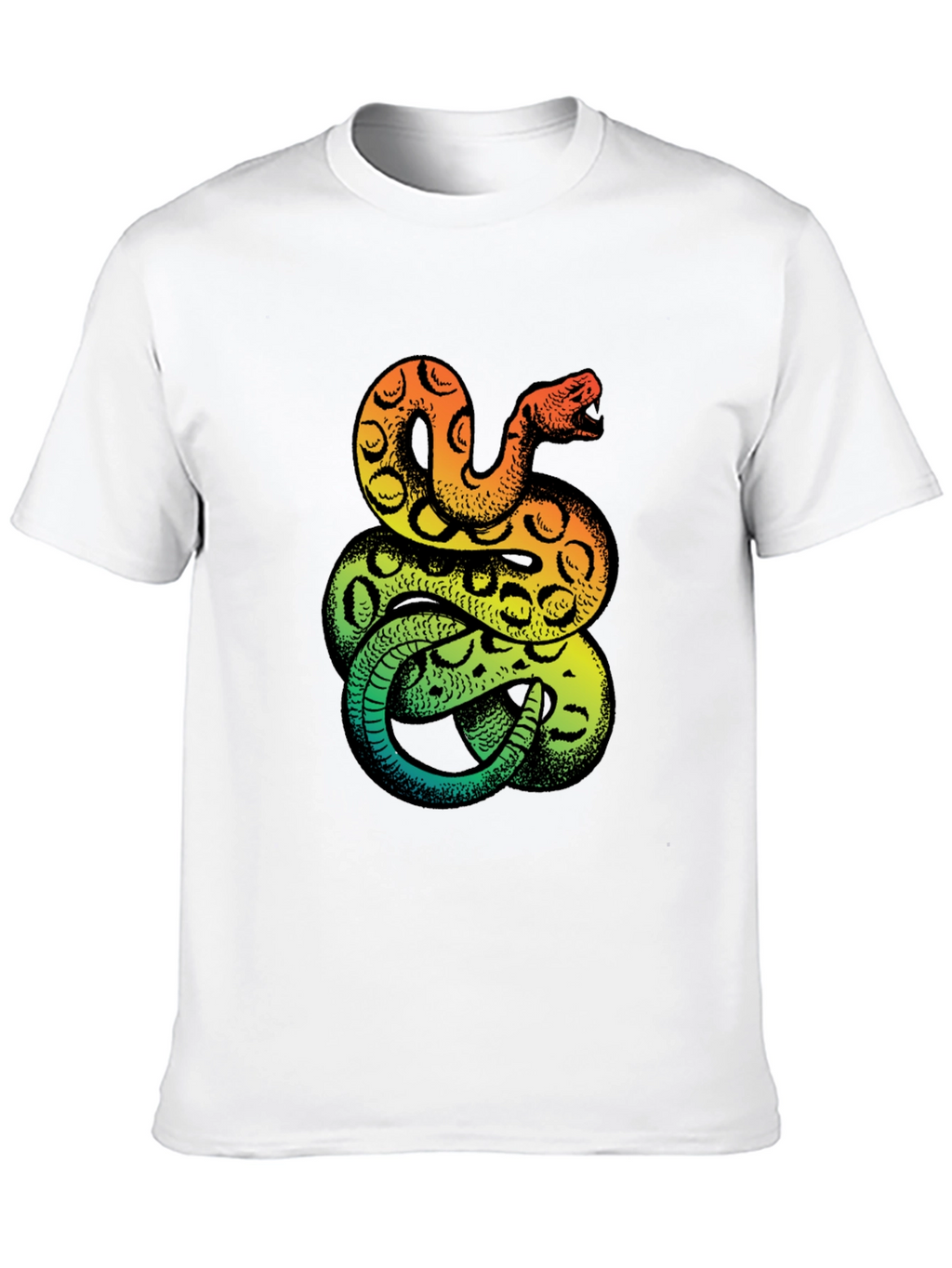 Snake Print T-Shirt - Bold Graphic Tee