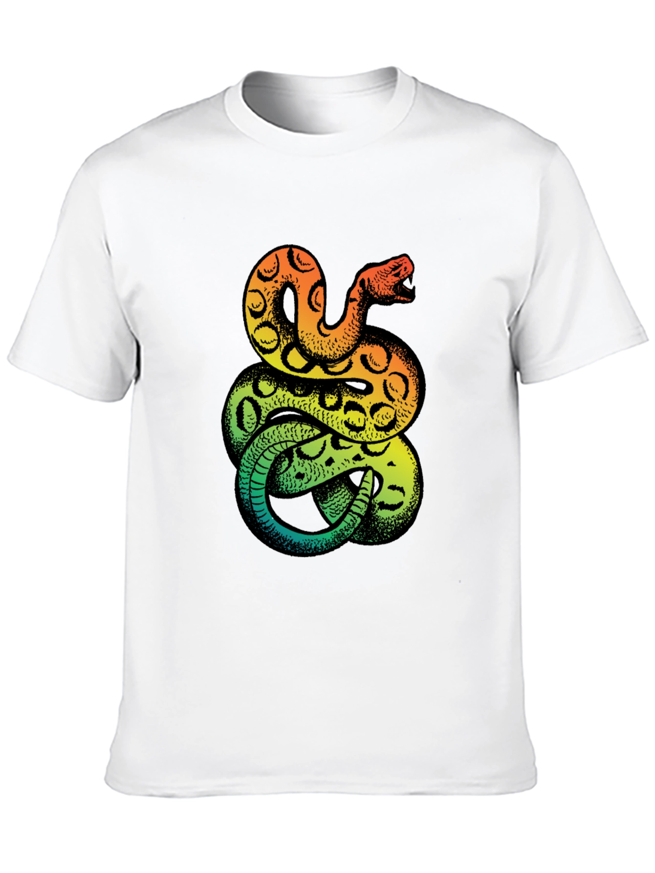 Snake Print T-Shirt - Bold Graphic Tee