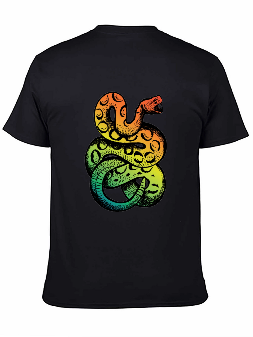 Snake Print T-Shirt - Bold Graphic Tee