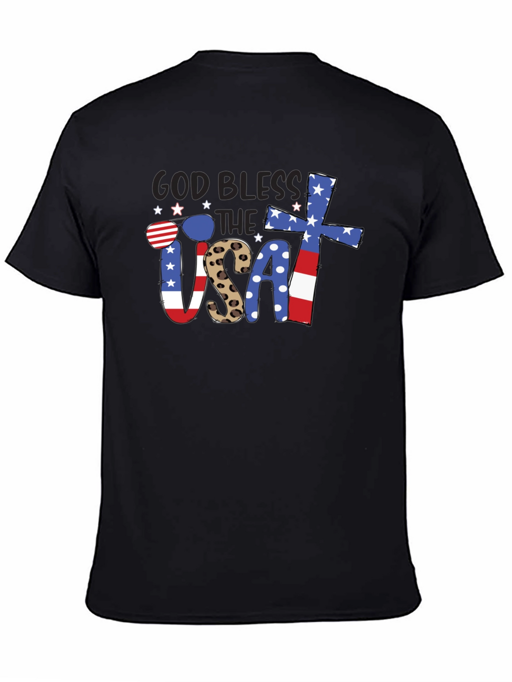 God Bless USA Patriotic T-Shirt