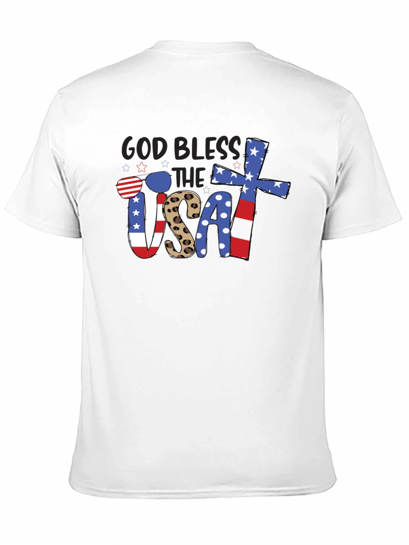 God Bless USA Patriotic T-Shirt
