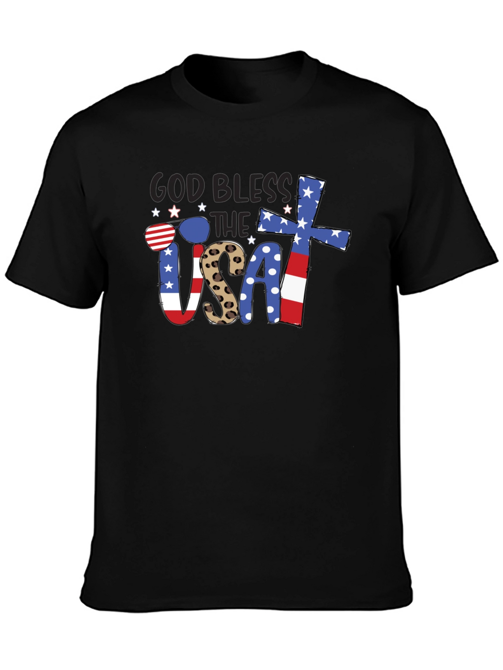 God Bless USA Patriotic T-Shirt