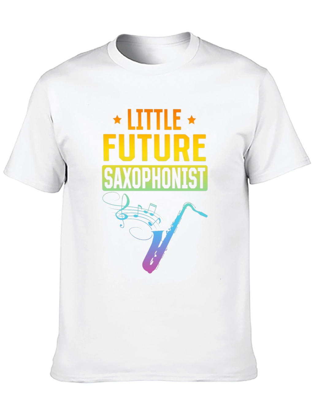 Little Future Saxophonist Black T-Shirt