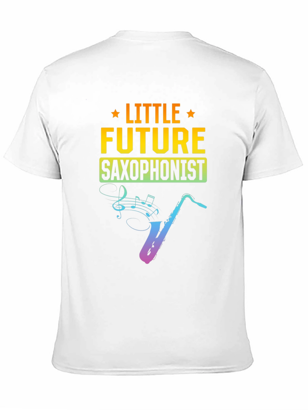 Little Future Saxophonist Black T-Shirt