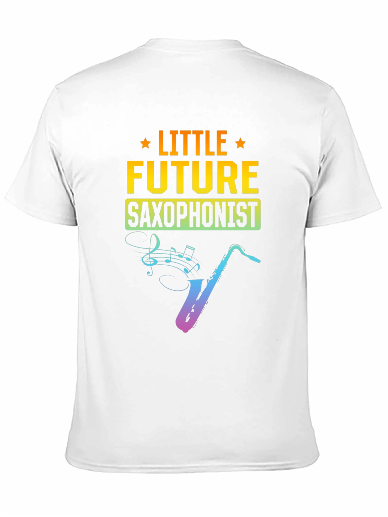 Little Future Saxophonist Black T-Shirt