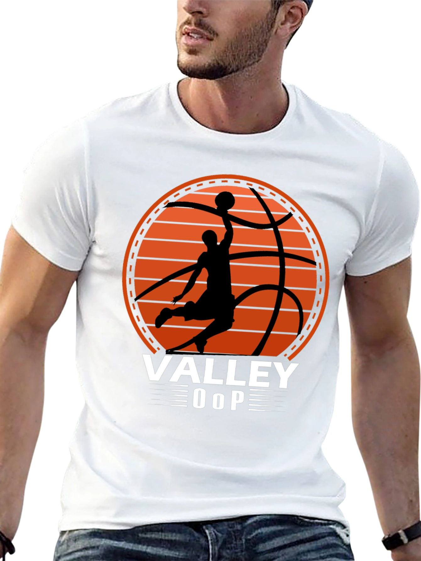 Valley Oop Basketball Graphic T-Shirt