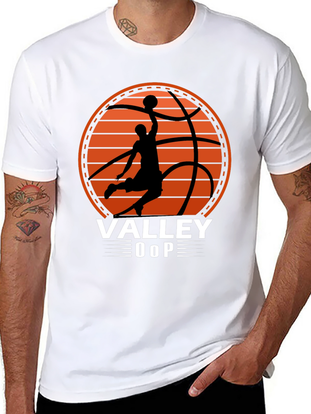 Valley Oop Basketball Graphic T-Shirt