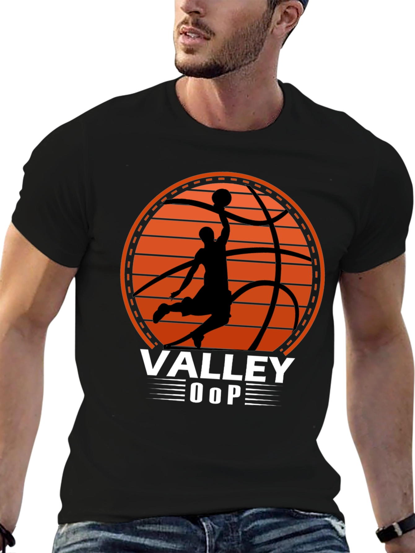 Valley Oop Basketball Graphic T-Shirt