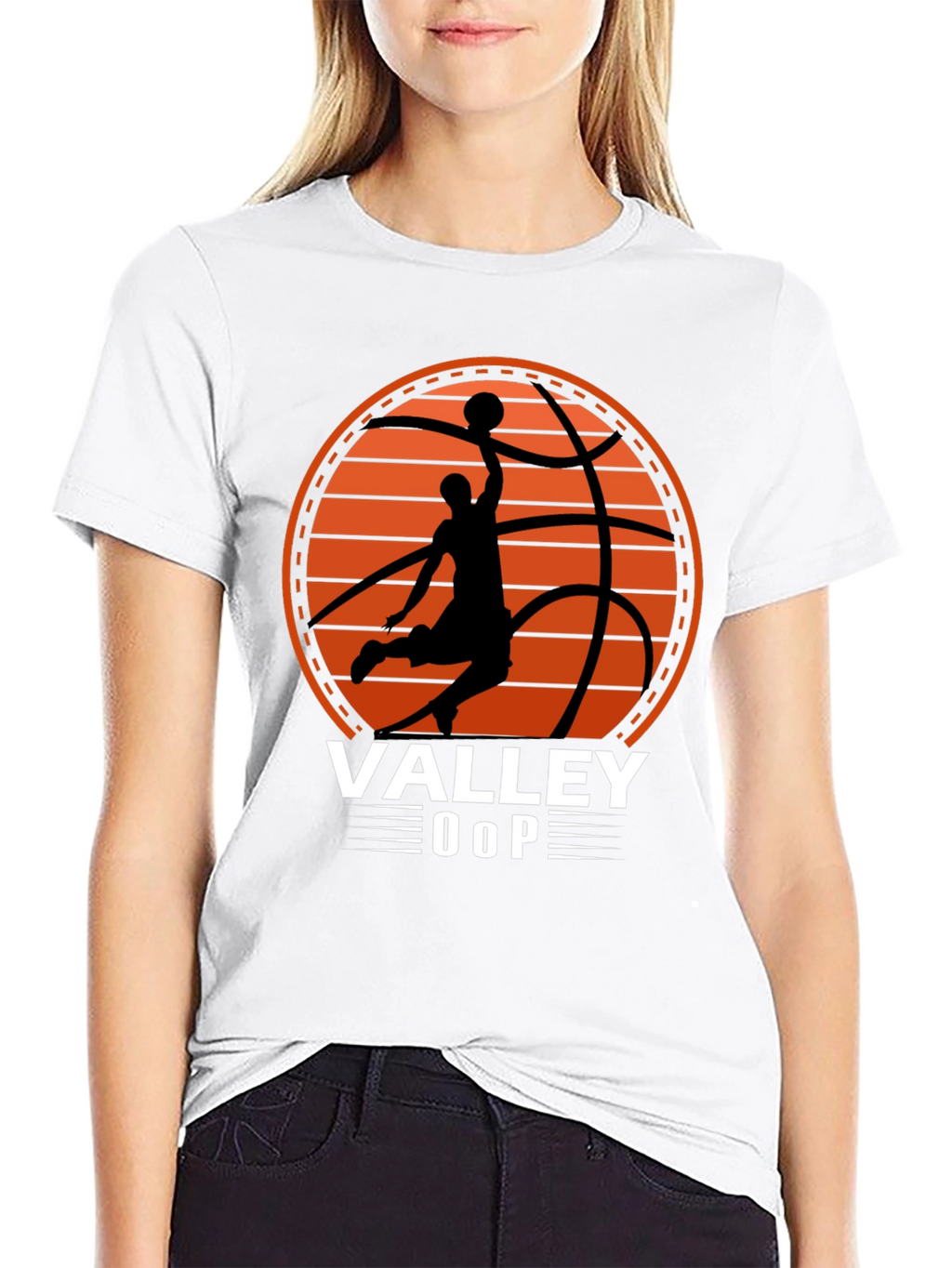 Valley Oop Basketball Graphic T-Shirt