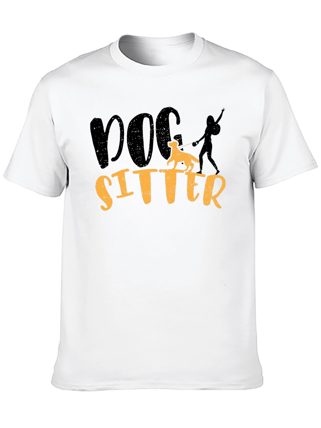 Dog Sitter Graphic Tee - Comfortable Black T-Shirt