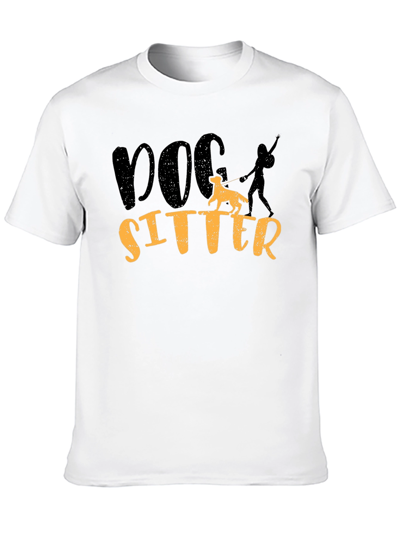 Dog Sitter Graphic Tee - Comfortable Black T-Shirt