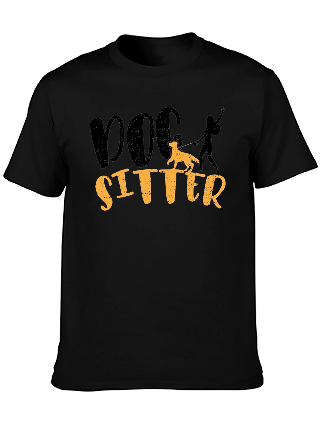 Dog Sitter Graphic Tee - Comfortable Black T-Shirt
