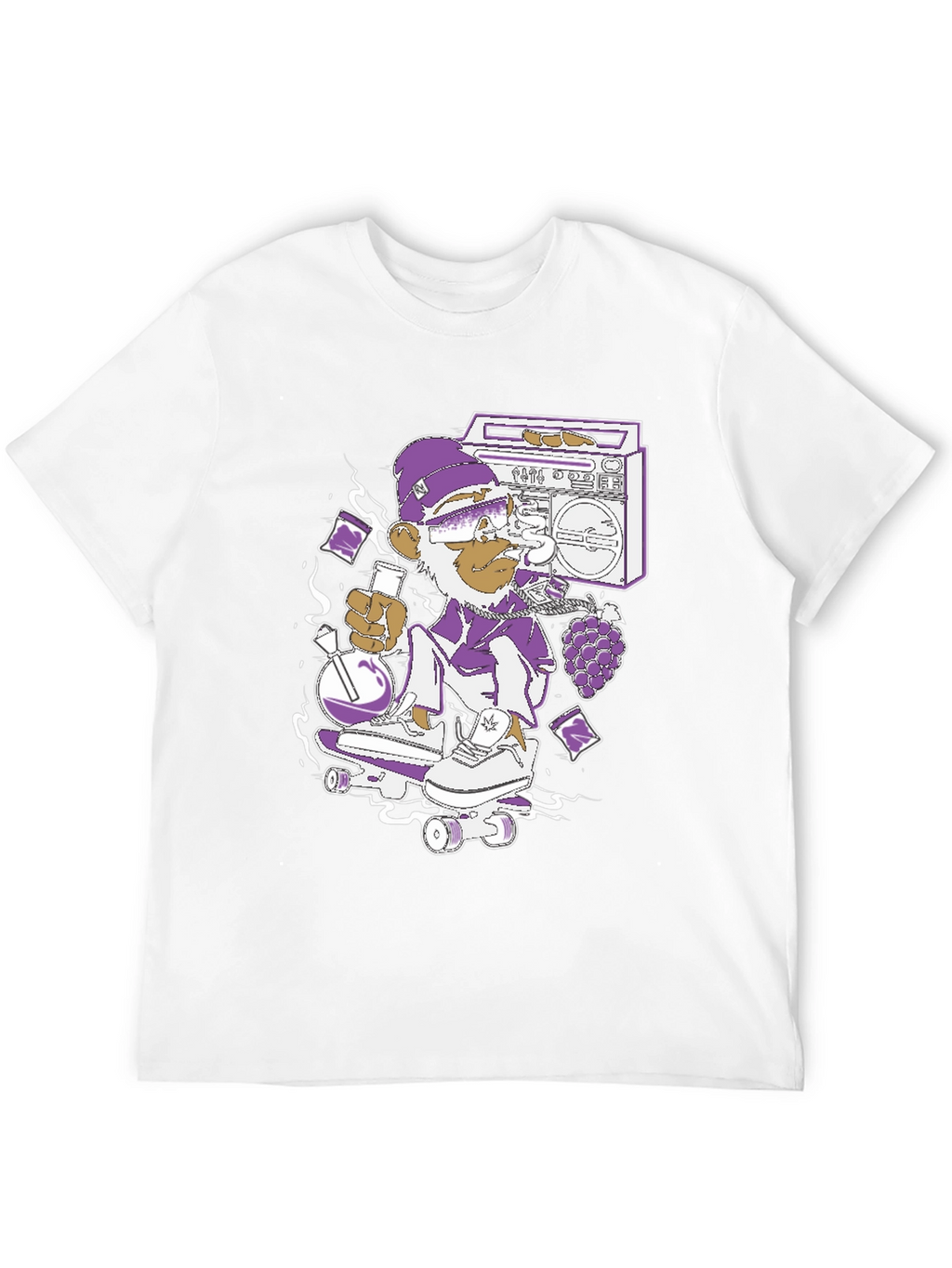 Monkey Skater T-Shirt - Cool Graphic Tee