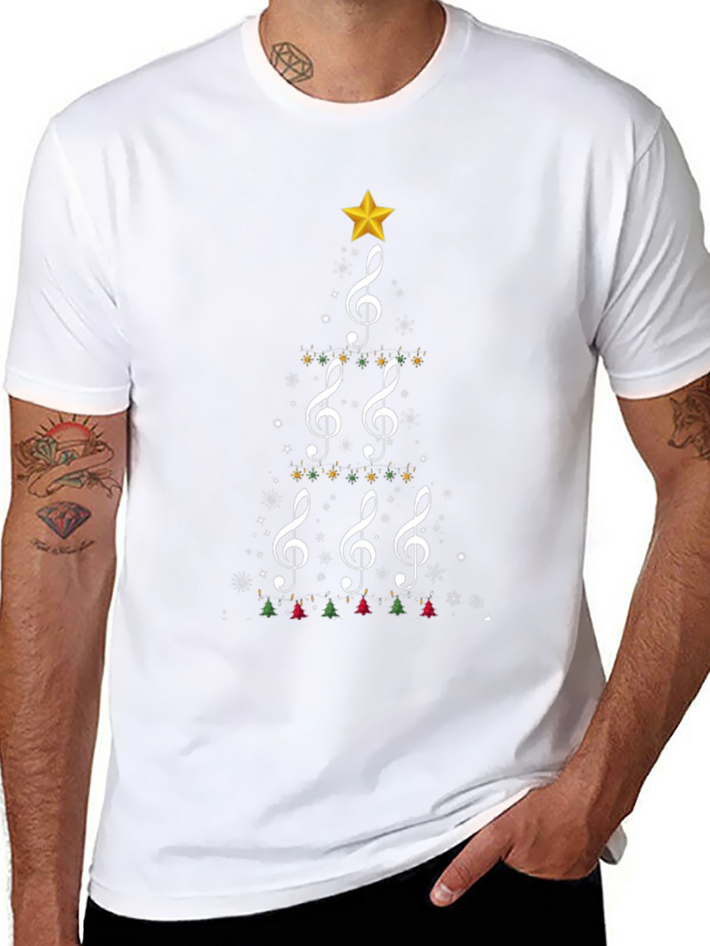 Musical Christmas Tree Graphic Tee