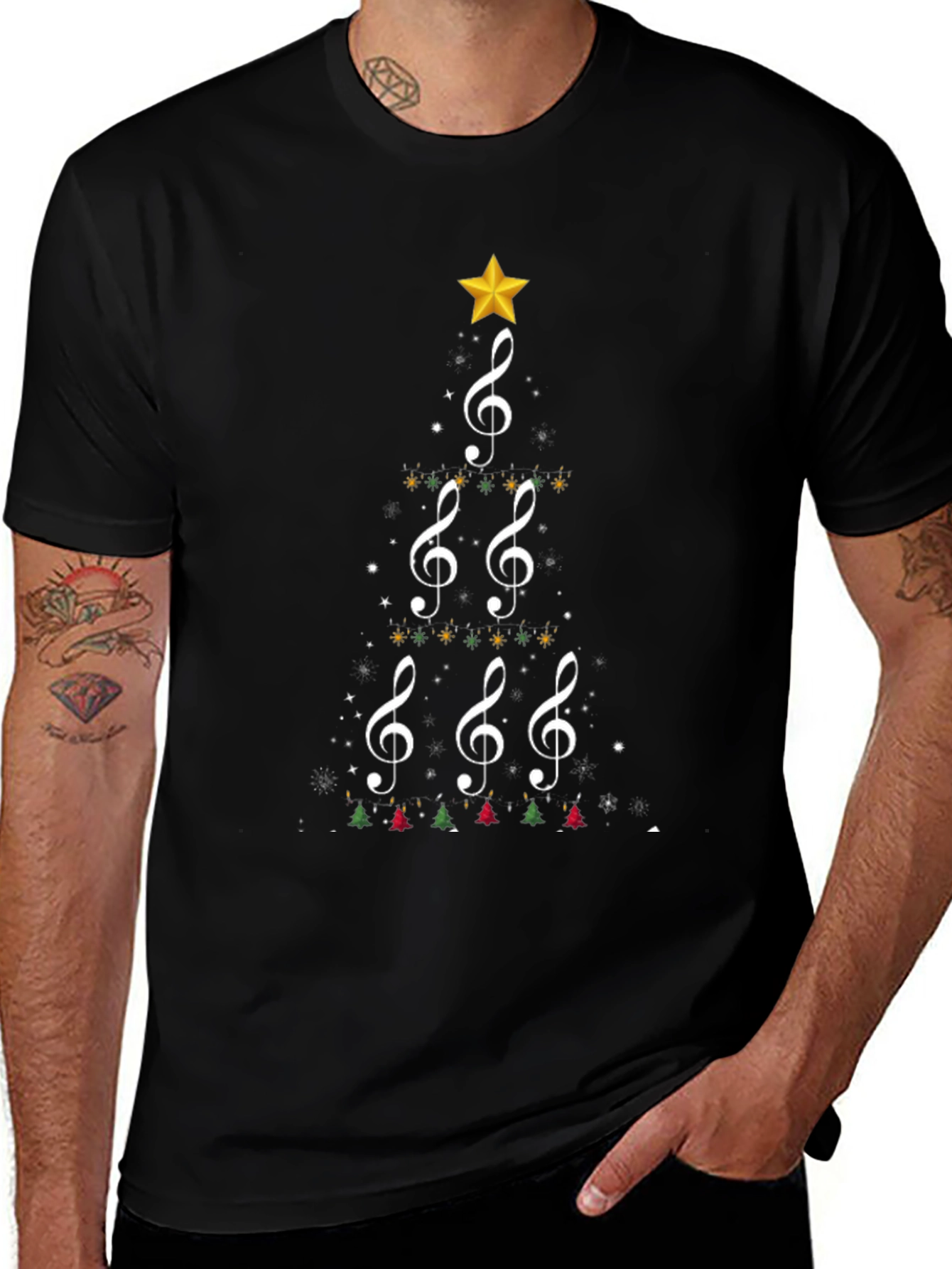 Musical Christmas Tree Graphic Tee