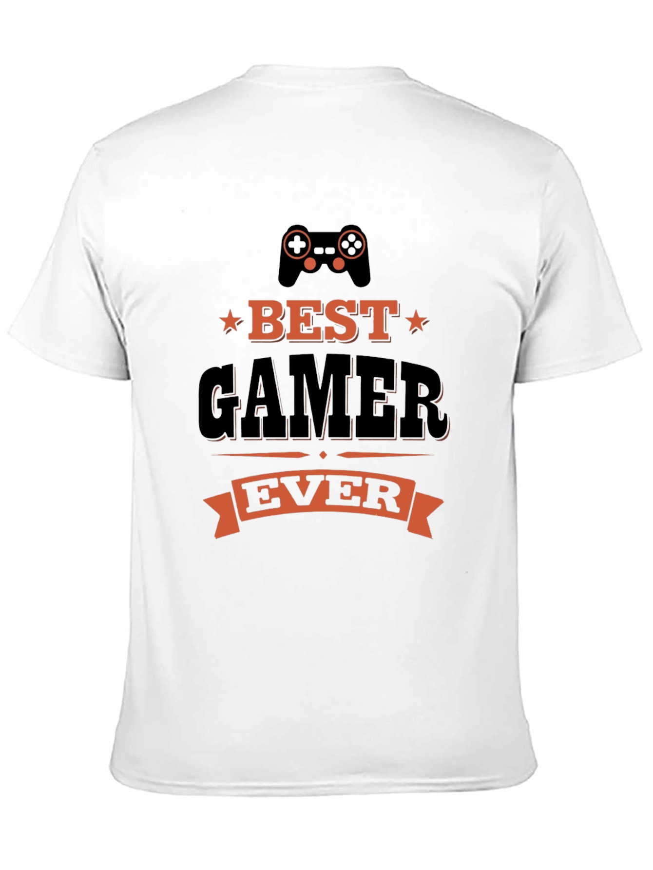 Best Gamer Ever Graphic Tee - Black Cotton T-Shirt