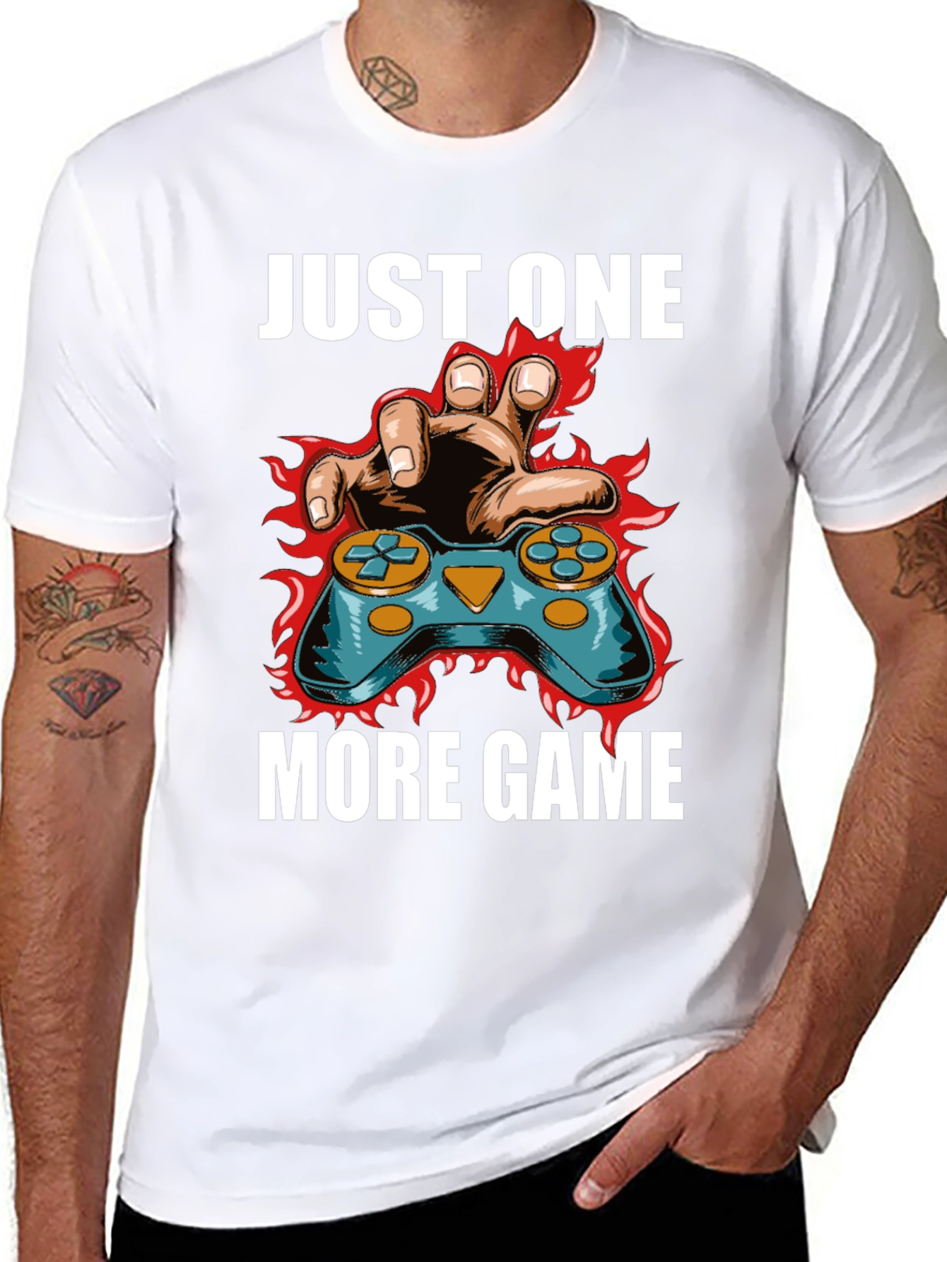 Just One More Game Black T-Shirt