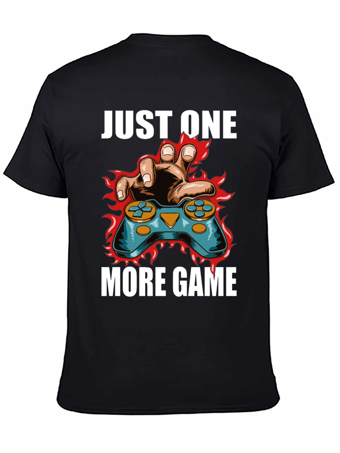 Just One More Game Black T-Shirt