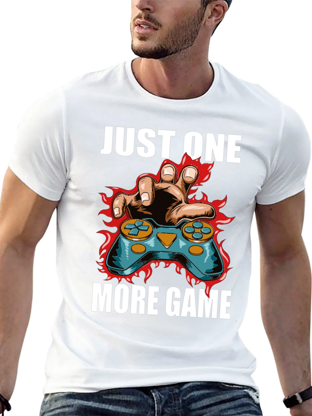 Just One More Game Black T-Shirt