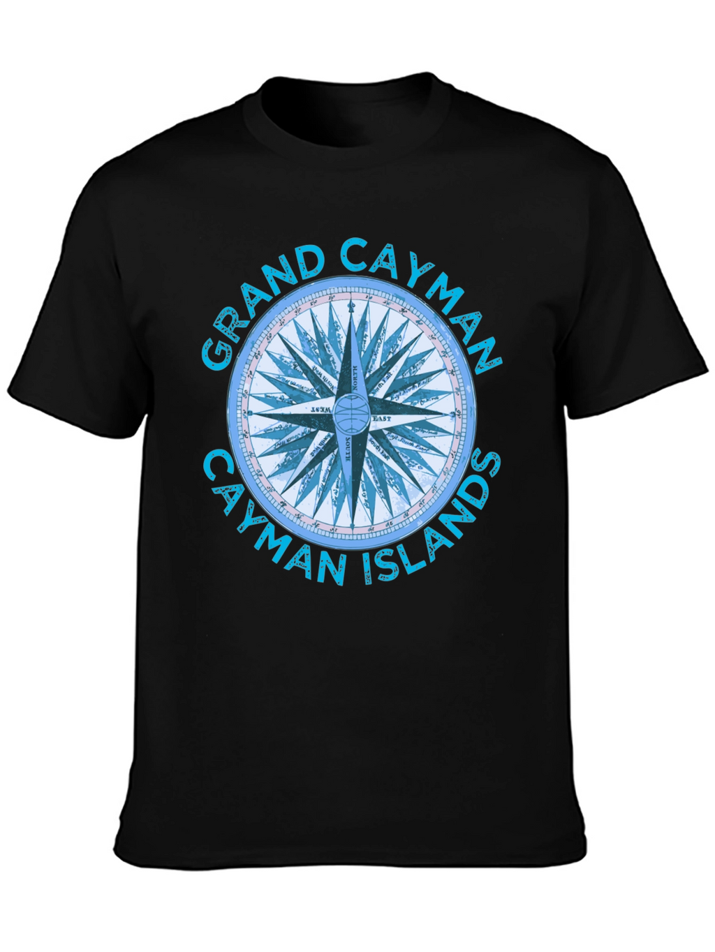 Grand Cayman Compass Islands Graphic T-Shirt