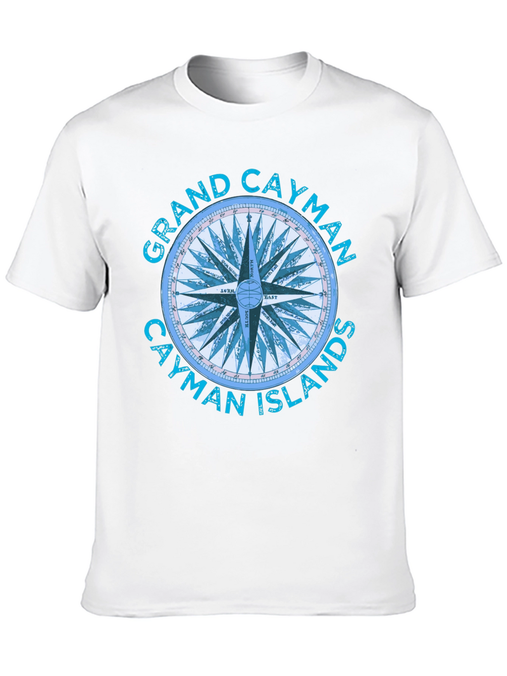 Grand Cayman Compass Islands Graphic T-Shirt