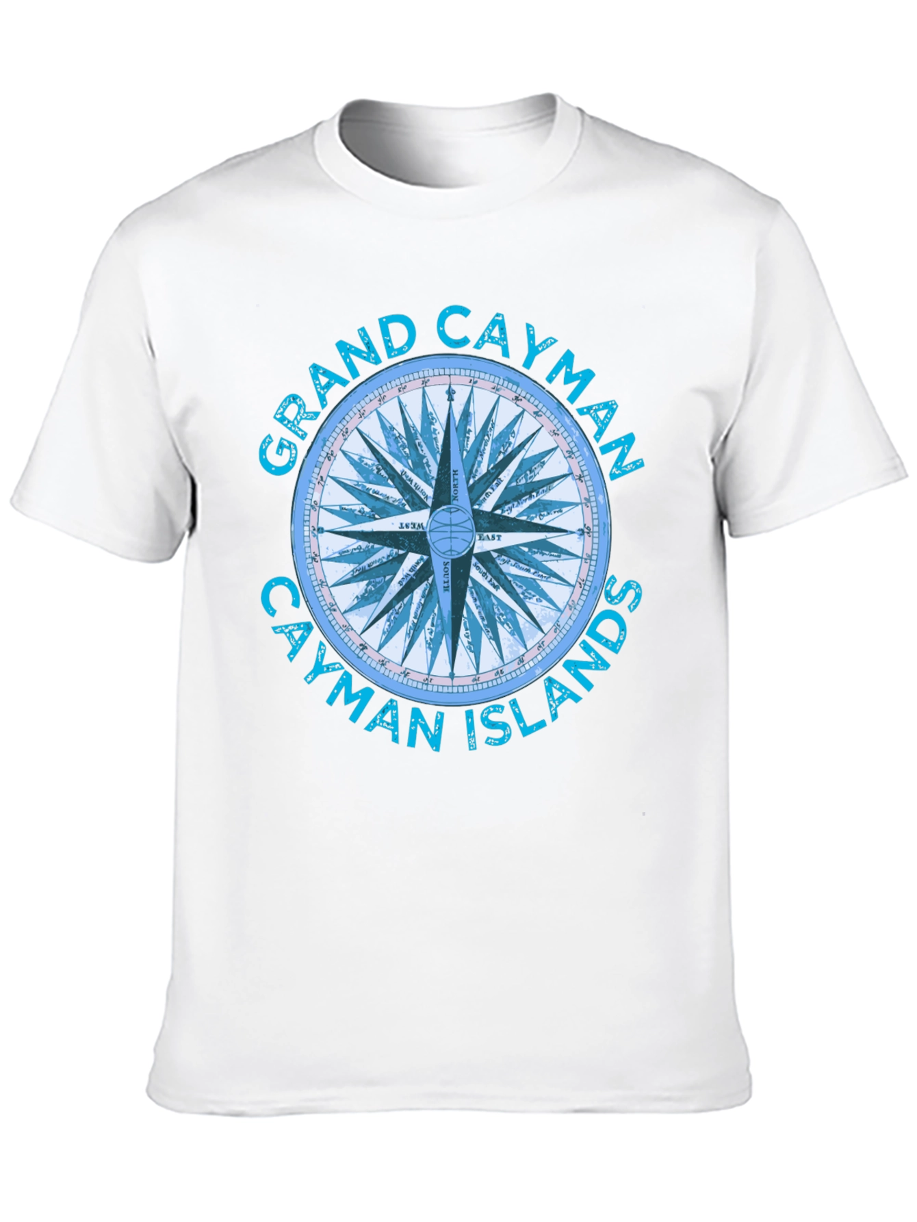 Grand Cayman Compass Islands Graphic T-Shirt