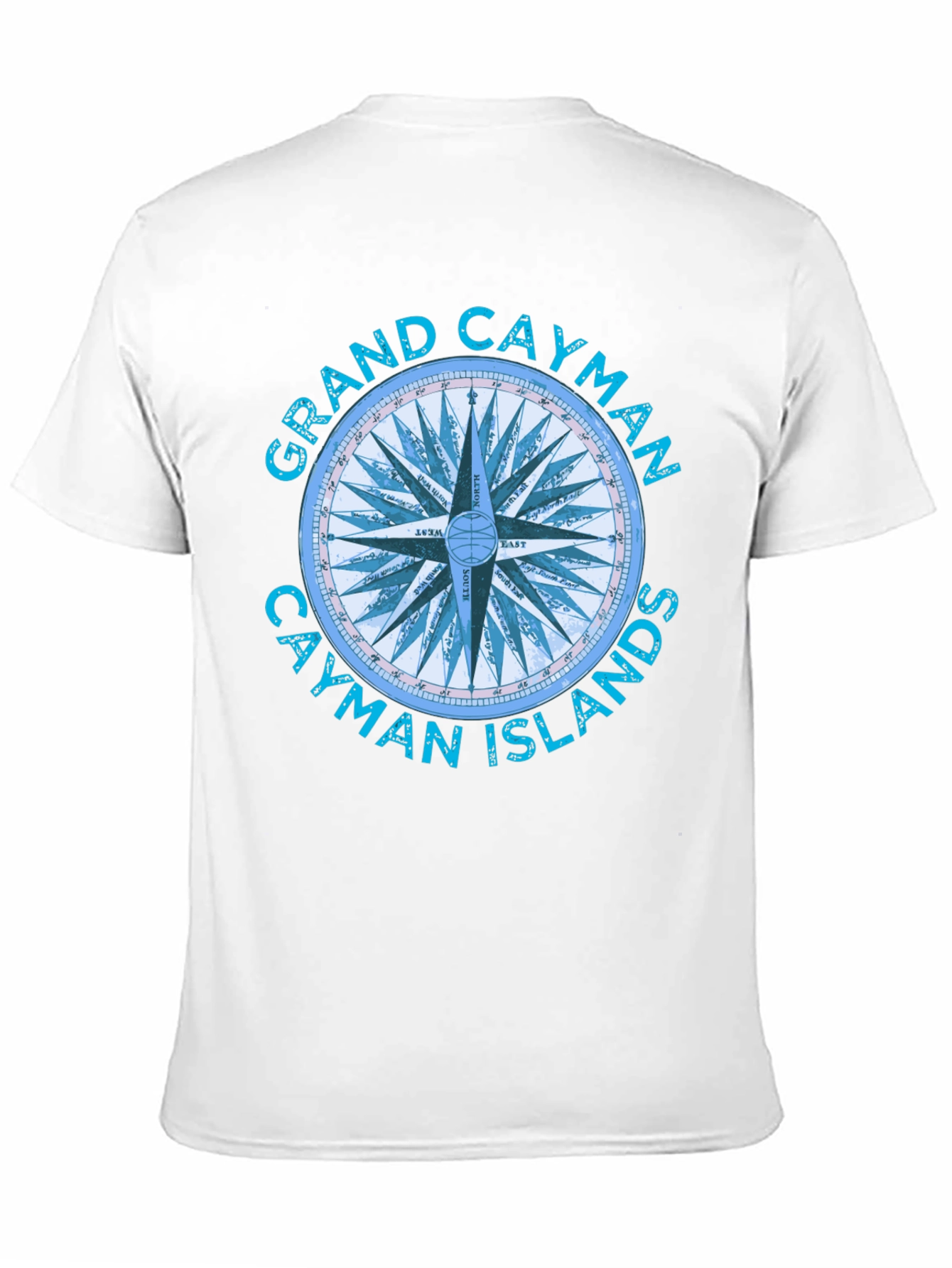 Grand Cayman Compass Islands Graphic T-Shirt