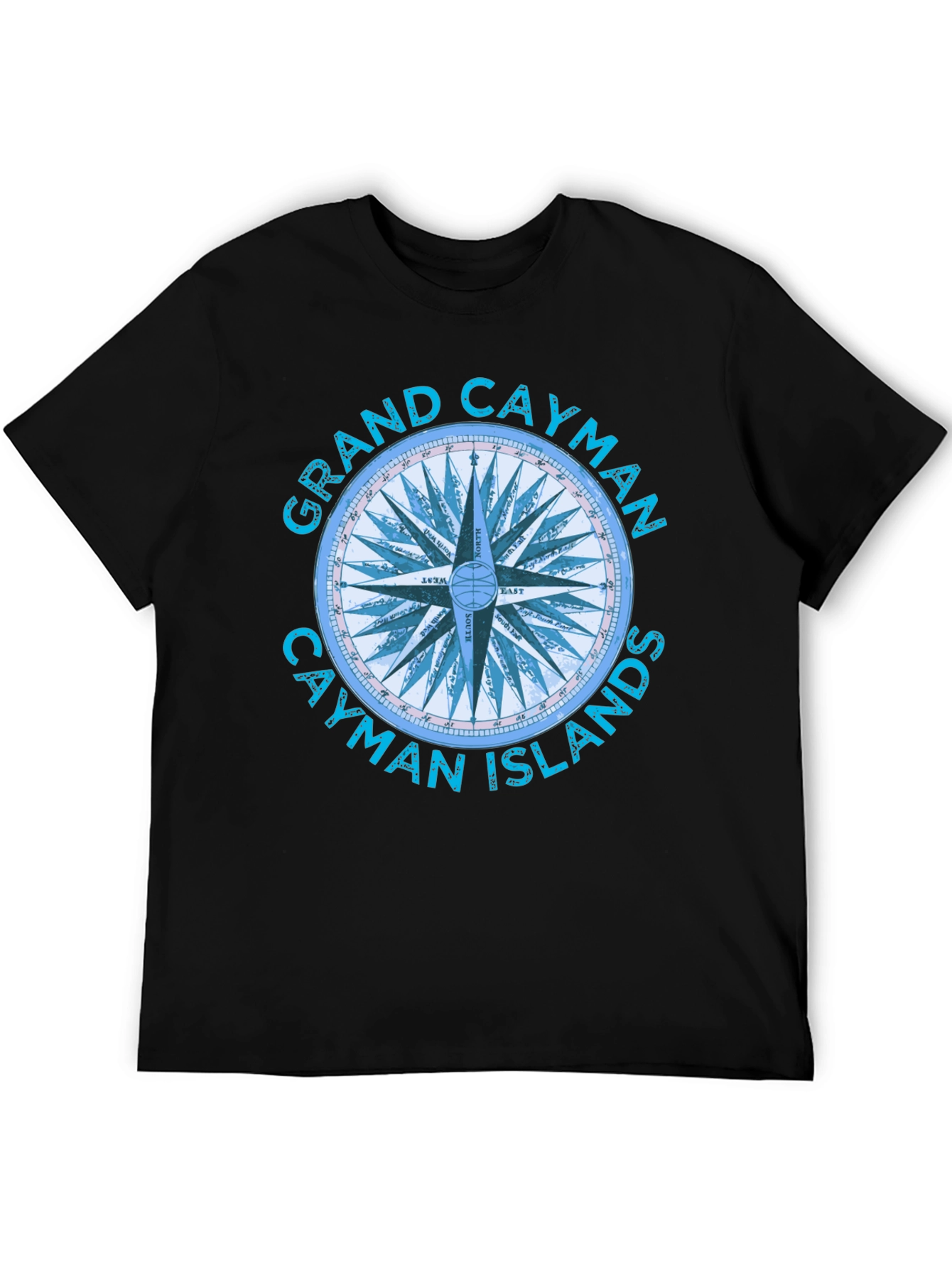 Grand Cayman Compass Islands Graphic T-Shirt